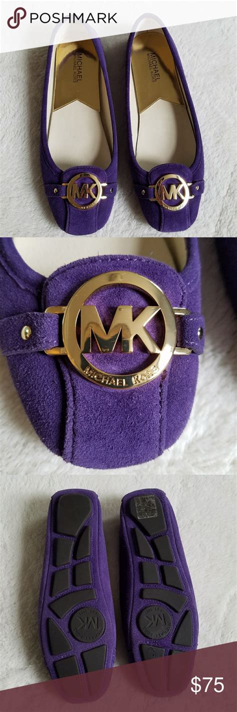 michael kors purple suede moccasin|Michael Kors rose gold.